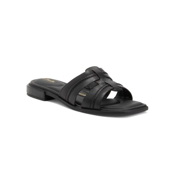 CLARKS Black Leather Ariany Mule Comfort Sandals - Picture 1 of 2